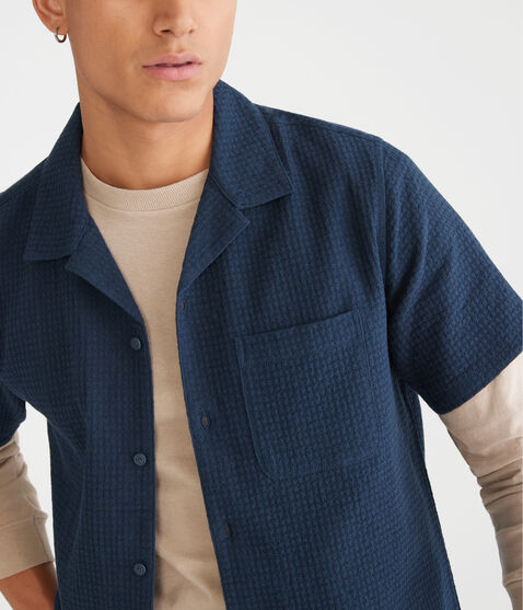 Short Sleeve Textured Shirt Short Sleeve Textured Shirt
