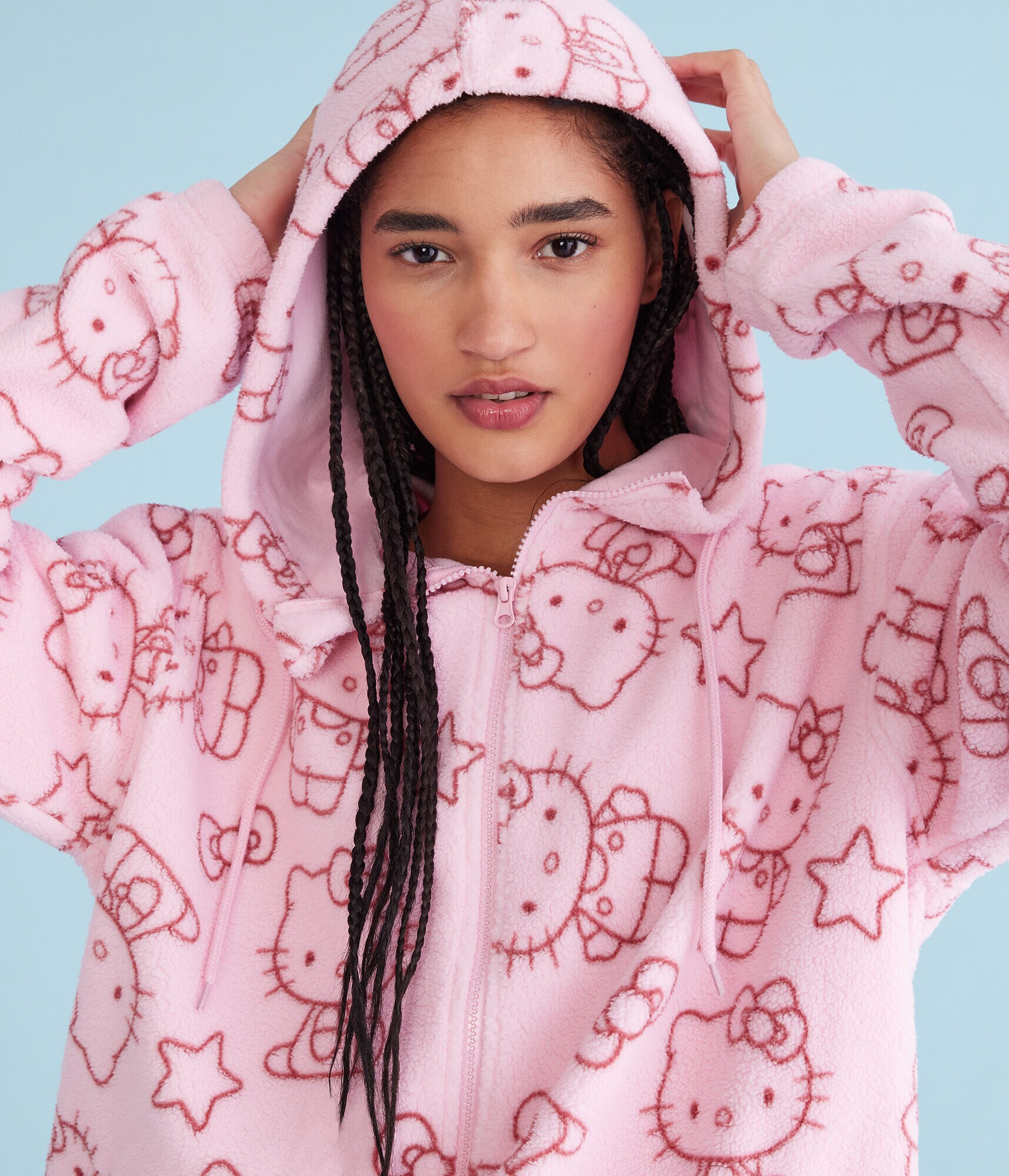 Hello Kitty Sherpa Full-Zip Hoodie
