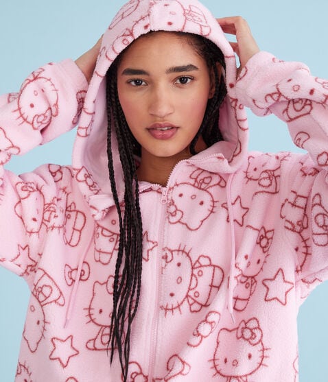 Hello Kitty Sherpa Full-Zip Hoodie Hello Kitty Sherpa Full-Zip Hoodie