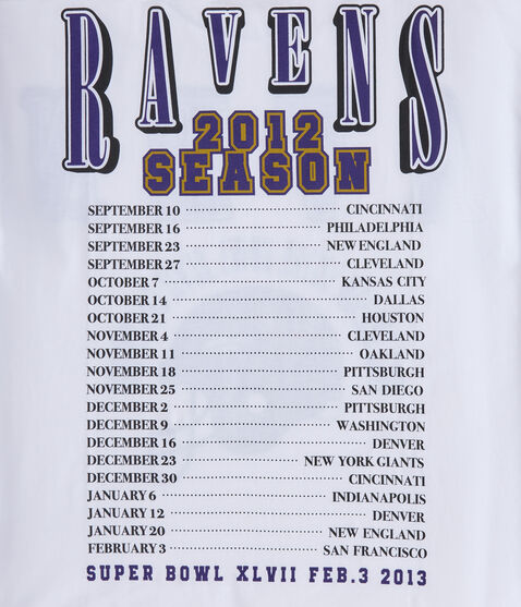 Baltimore Ravens Super Bowl Boxy Graphic Tee Baltimore Ravens Super Bowl Boxy Graphic Tee