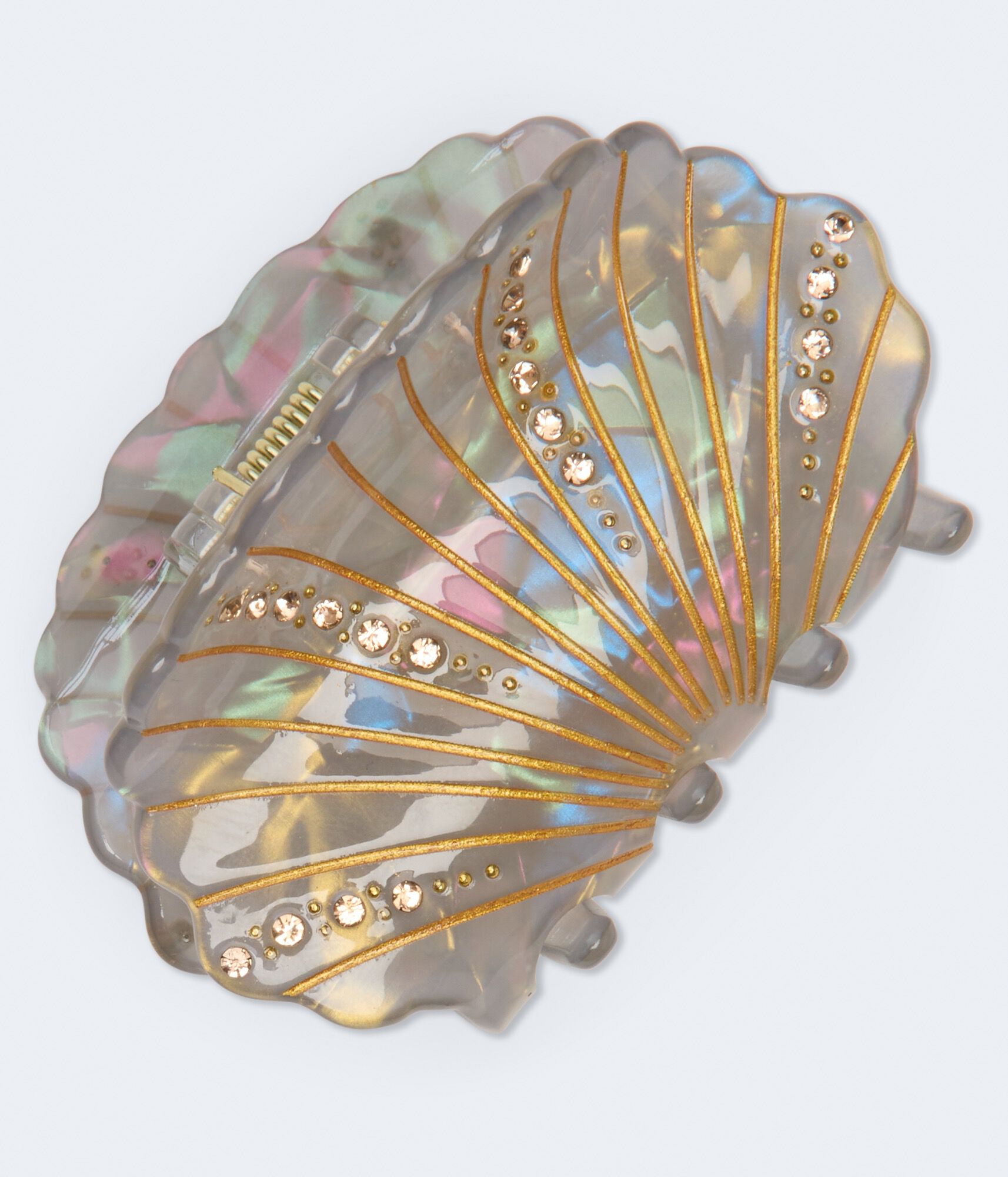 Rhinestone Clamshell Claw Hair Clip