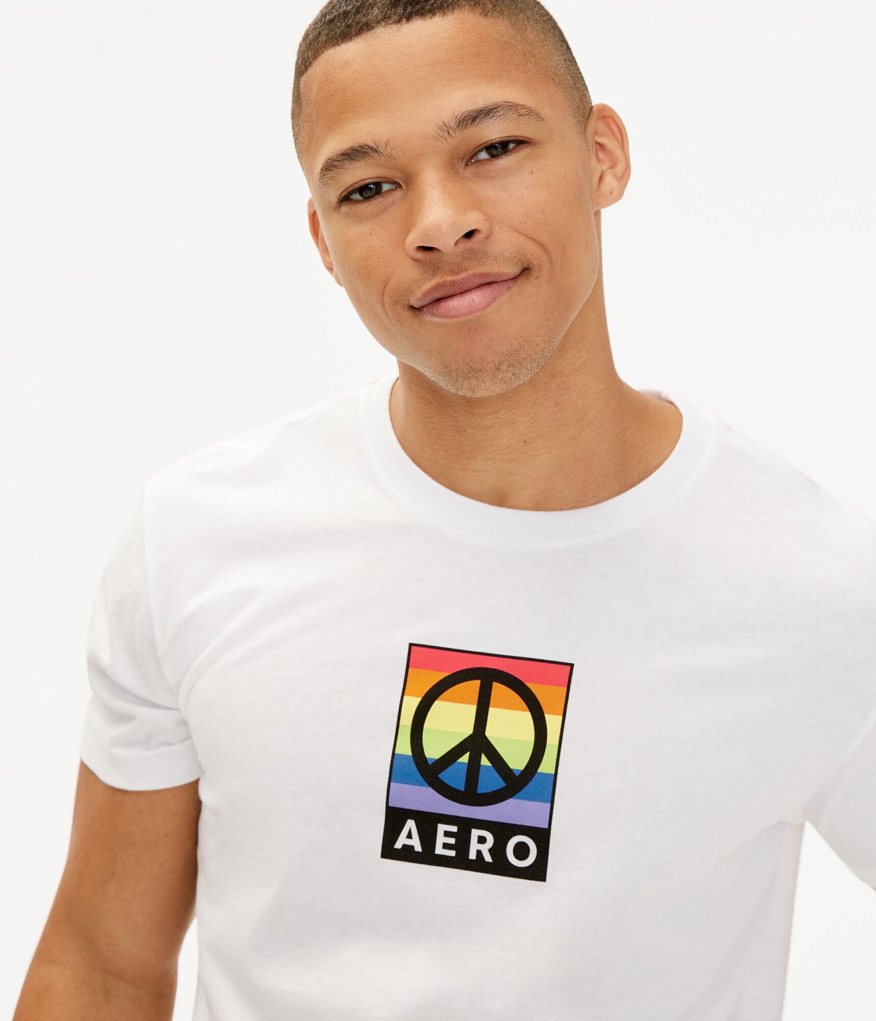 Aero Peace Sign Pride Graphic Tee