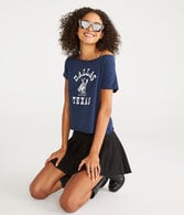 Dallas Texas Off-The-Shoulder Graphic Tee