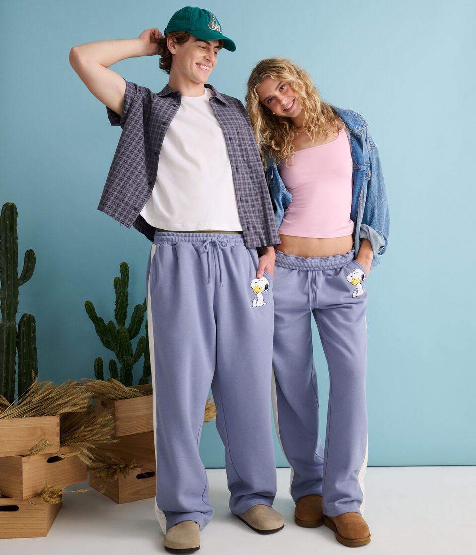 Peanuts® | Aéropostale Western Snoopy Hug Straight Leg Sweatpants