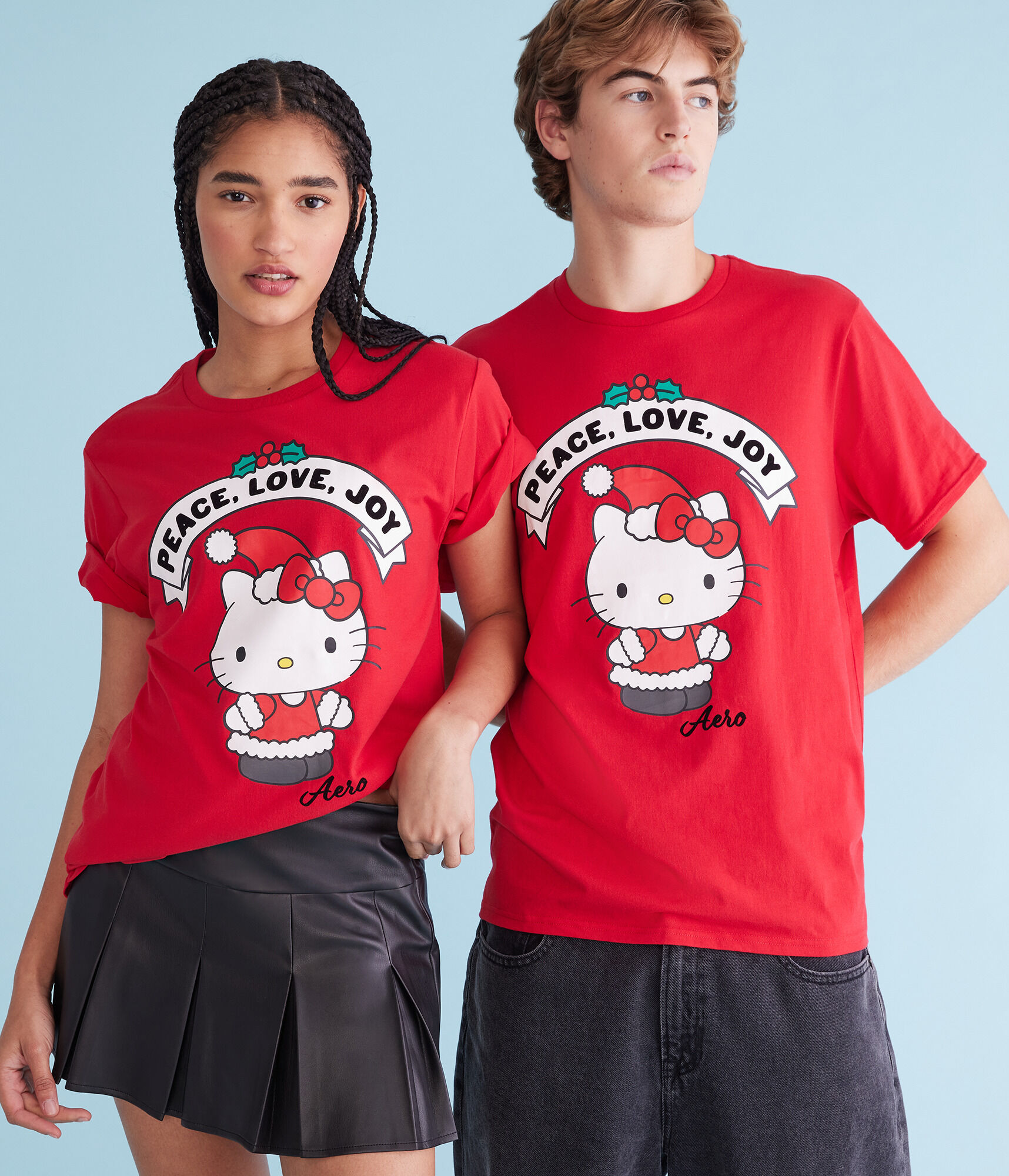 Hello Kitty Santa Oversized Graphic Tee