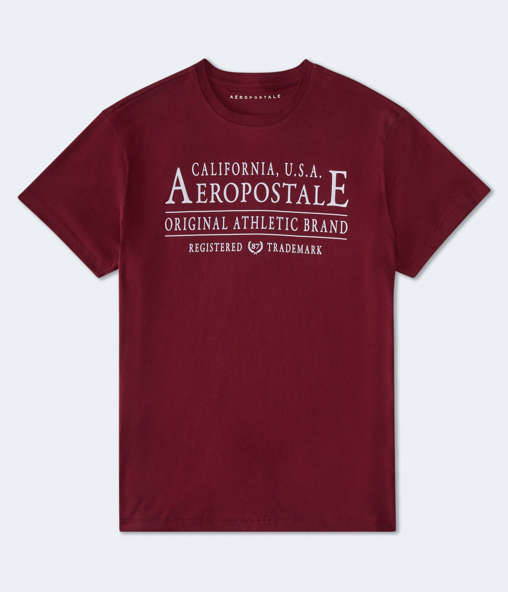 Aeropostale Athletic Brand Flocked Graphic Tee