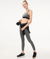 Heathered 7/8 Lace-Up Legging