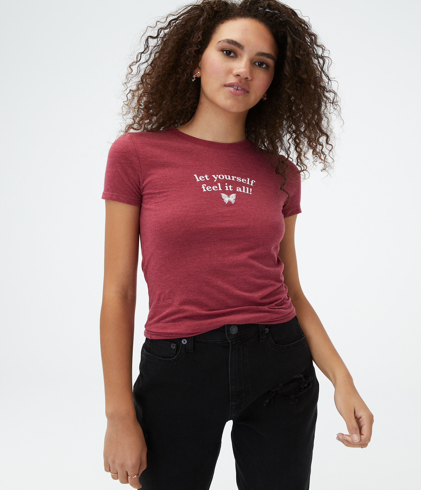 Let Yourself Feel Butterfly Graphic Tee