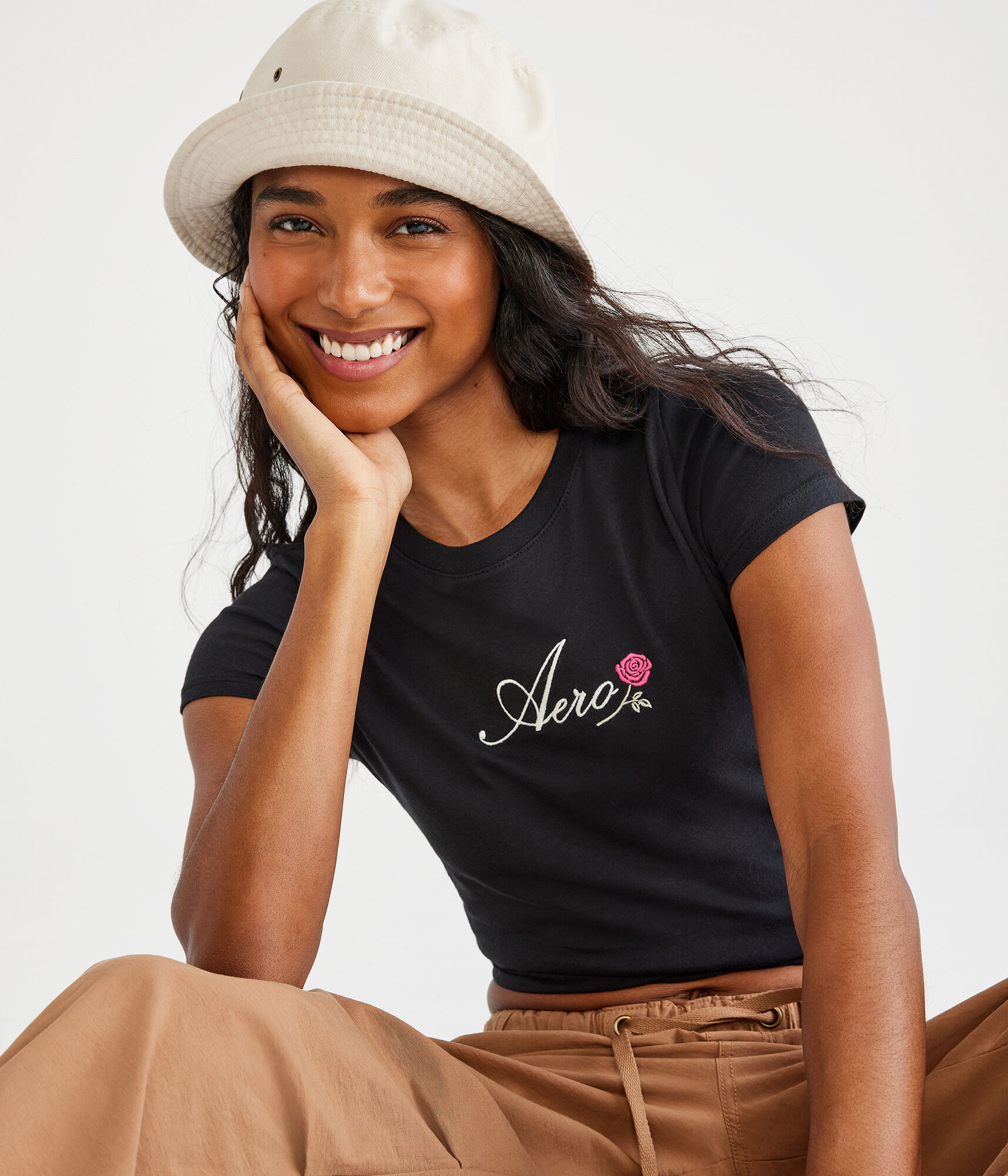 Aero Script Rose Graphic Tee