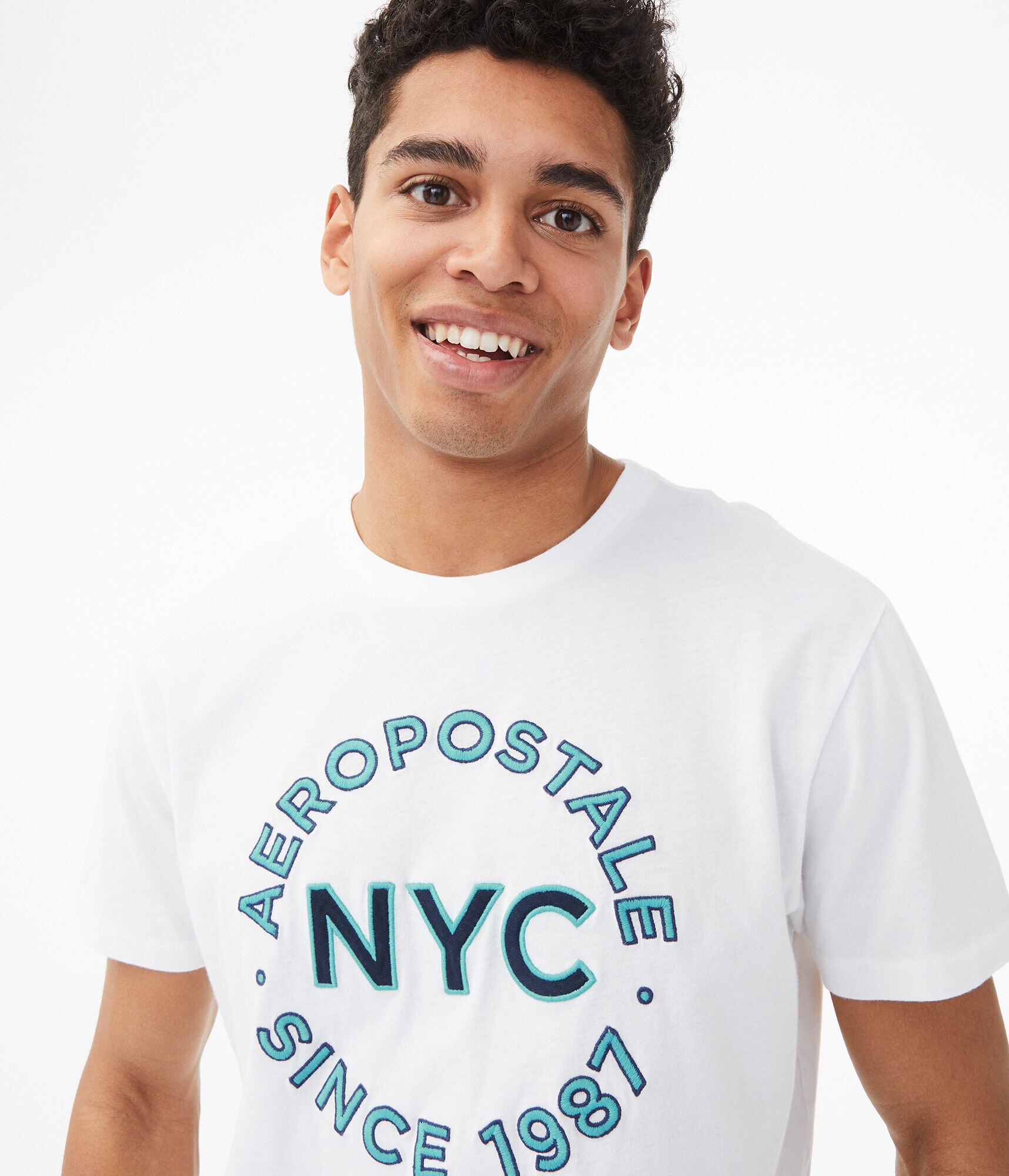 NYC Circle Logo Appliqu&eacute; Graphic Tee