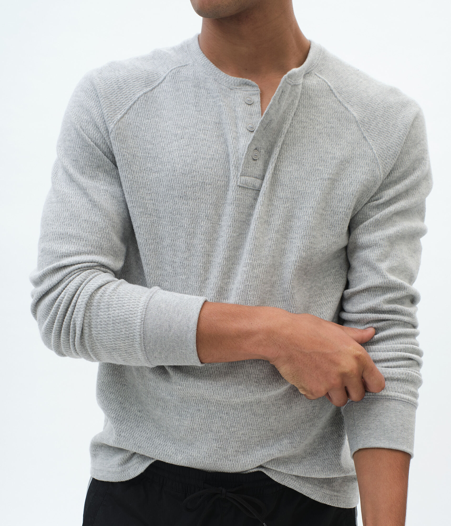 Long Sleeve Raglan Henley