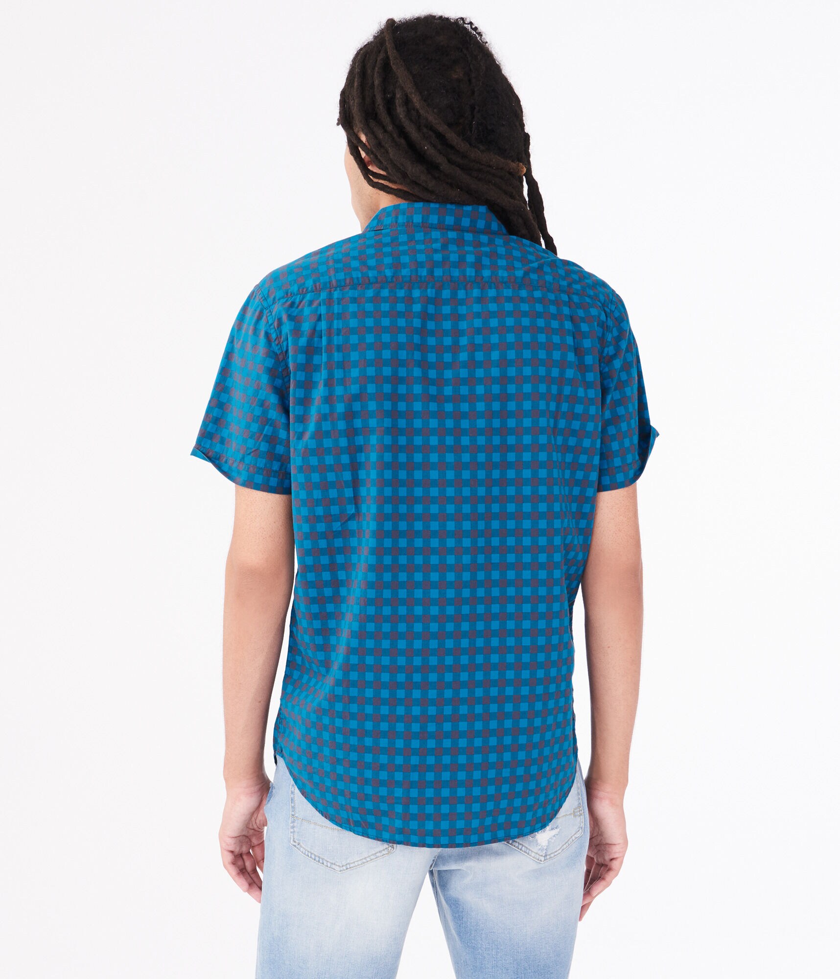 Gingham Button-Down Shirt