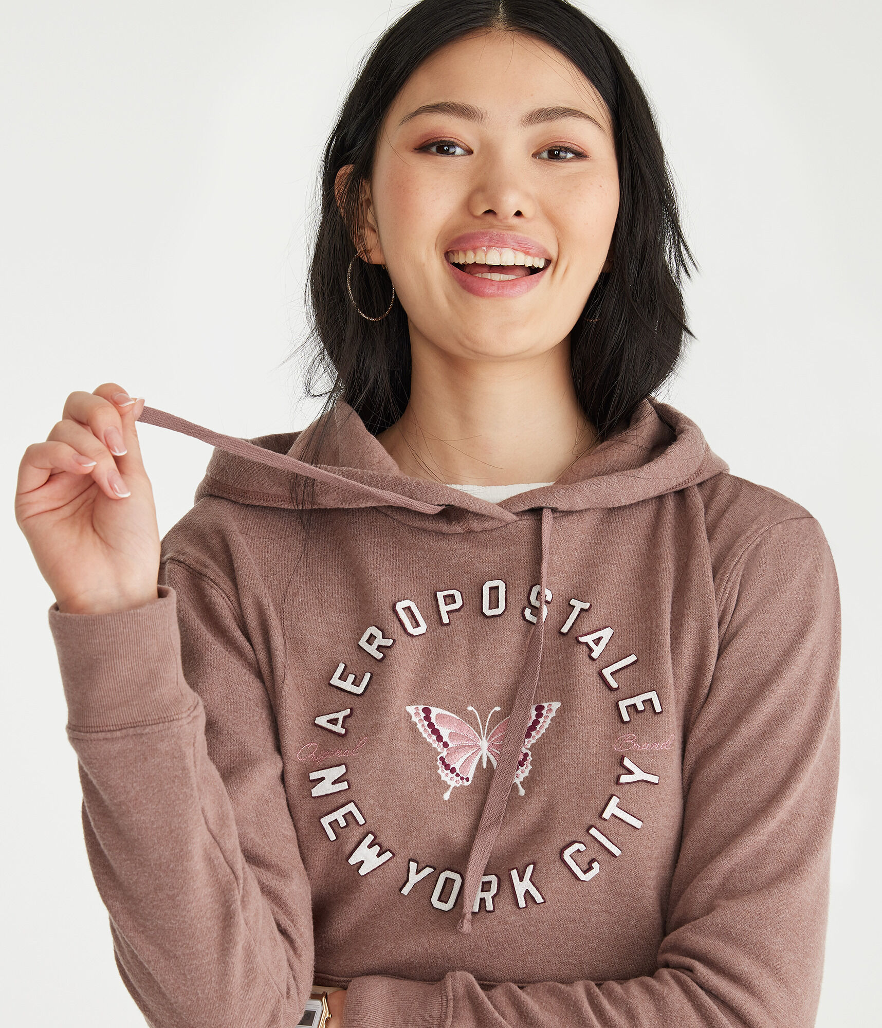 Aeropostale Butterfly Pullover Hoodie