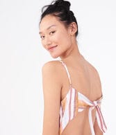 Striped Button-Front Midi Dress***