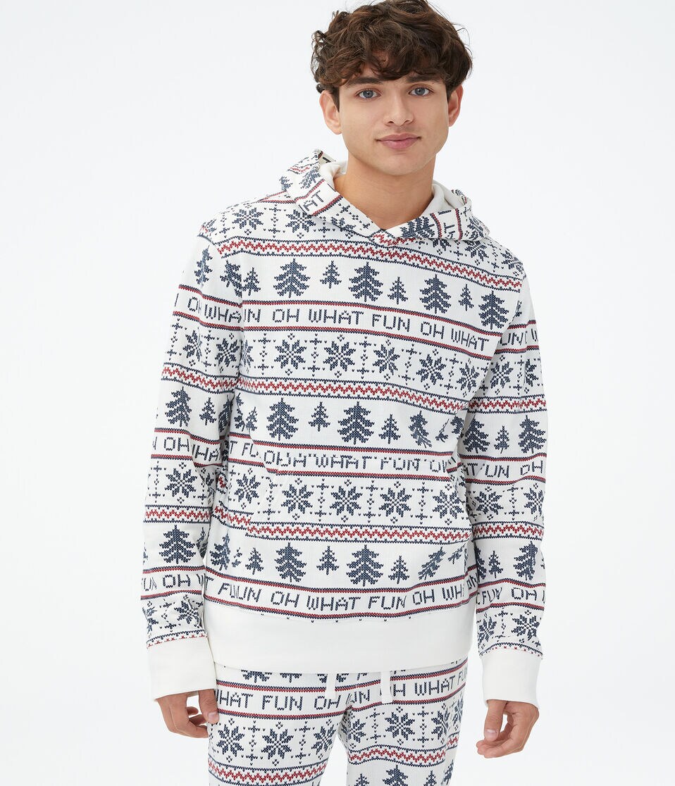 Oh What Fun Fair Isle Pullover Hoodie