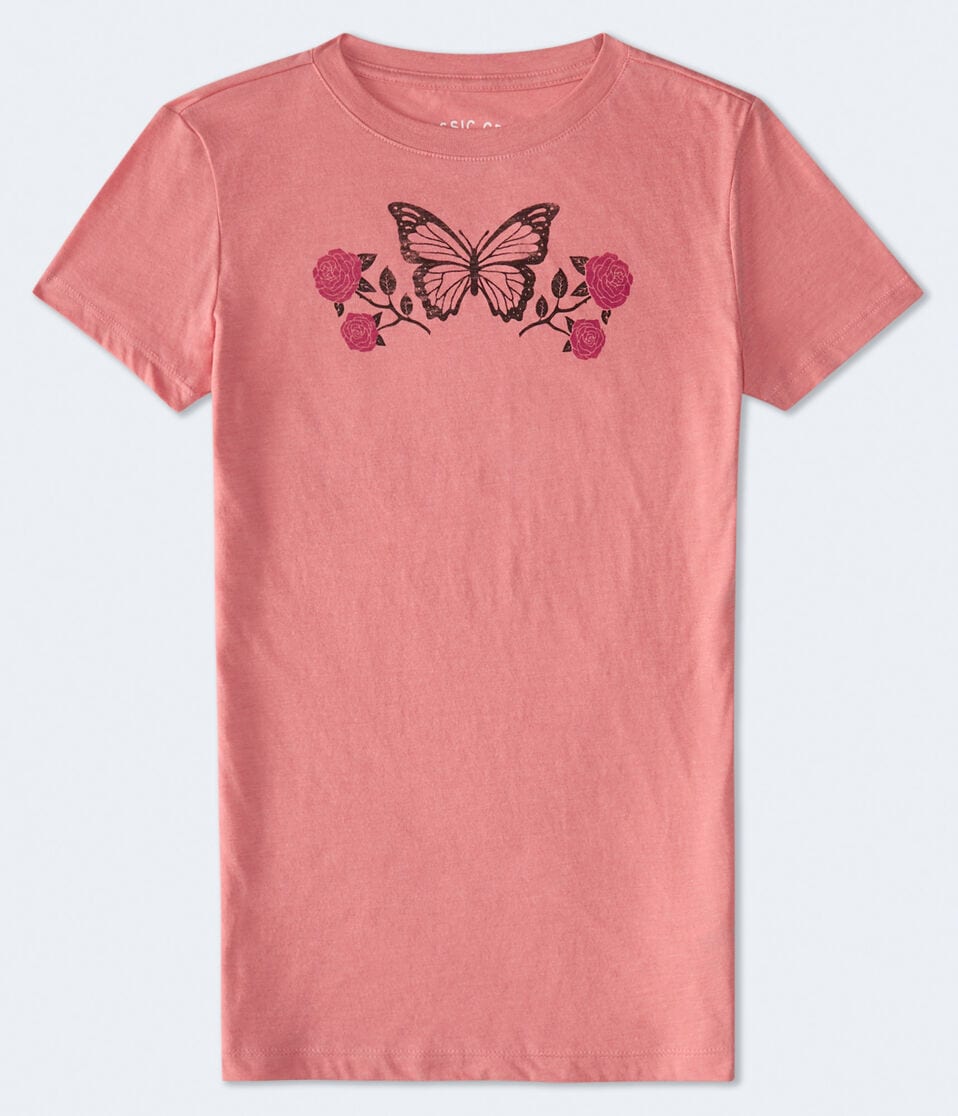 Butterfly Roses Graphic Tee