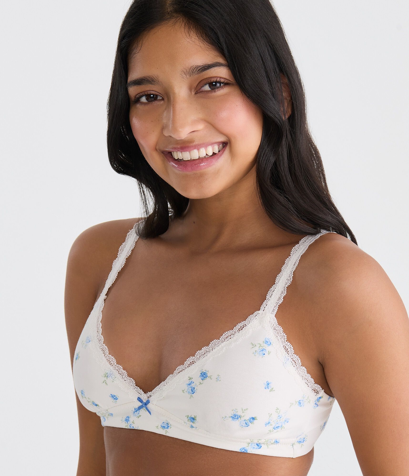Floral Lace Triangle Bra