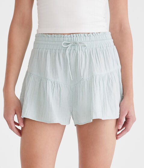 High-Rise Gauze Ruffle Shorts High-Rise Gauze Ruffle Shorts