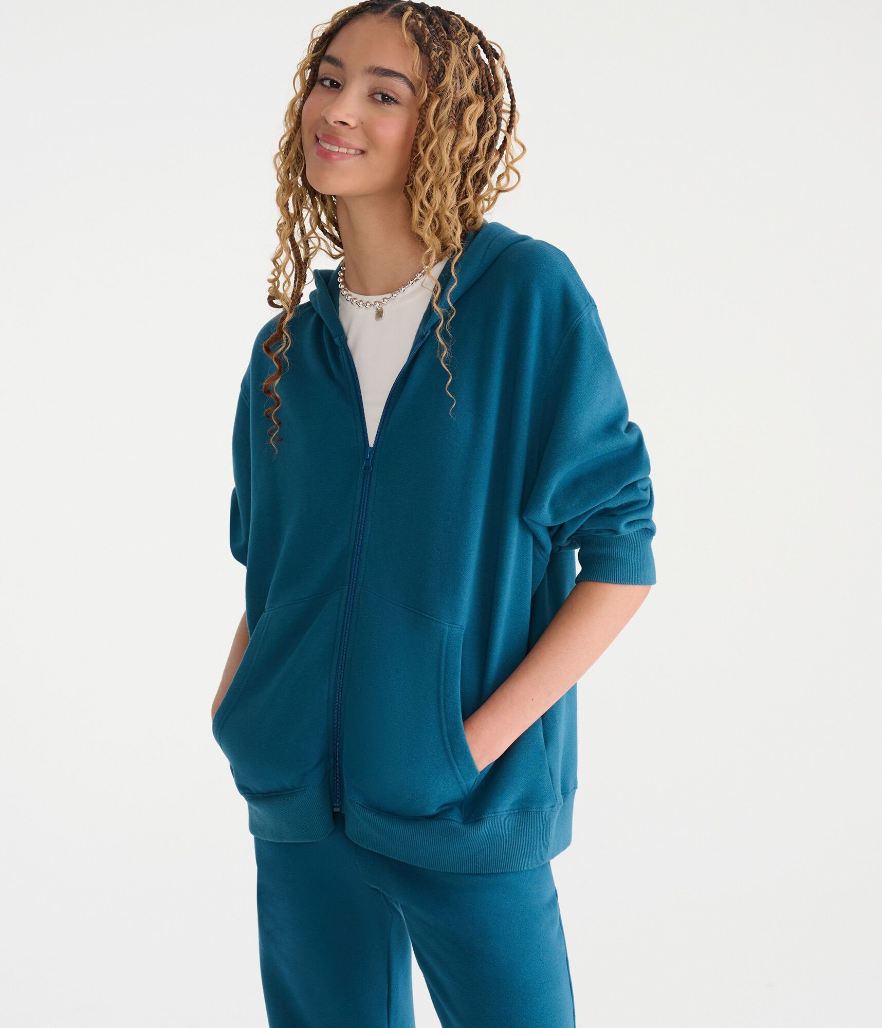Cloud Soft Oversized Full-Zip Hoodie