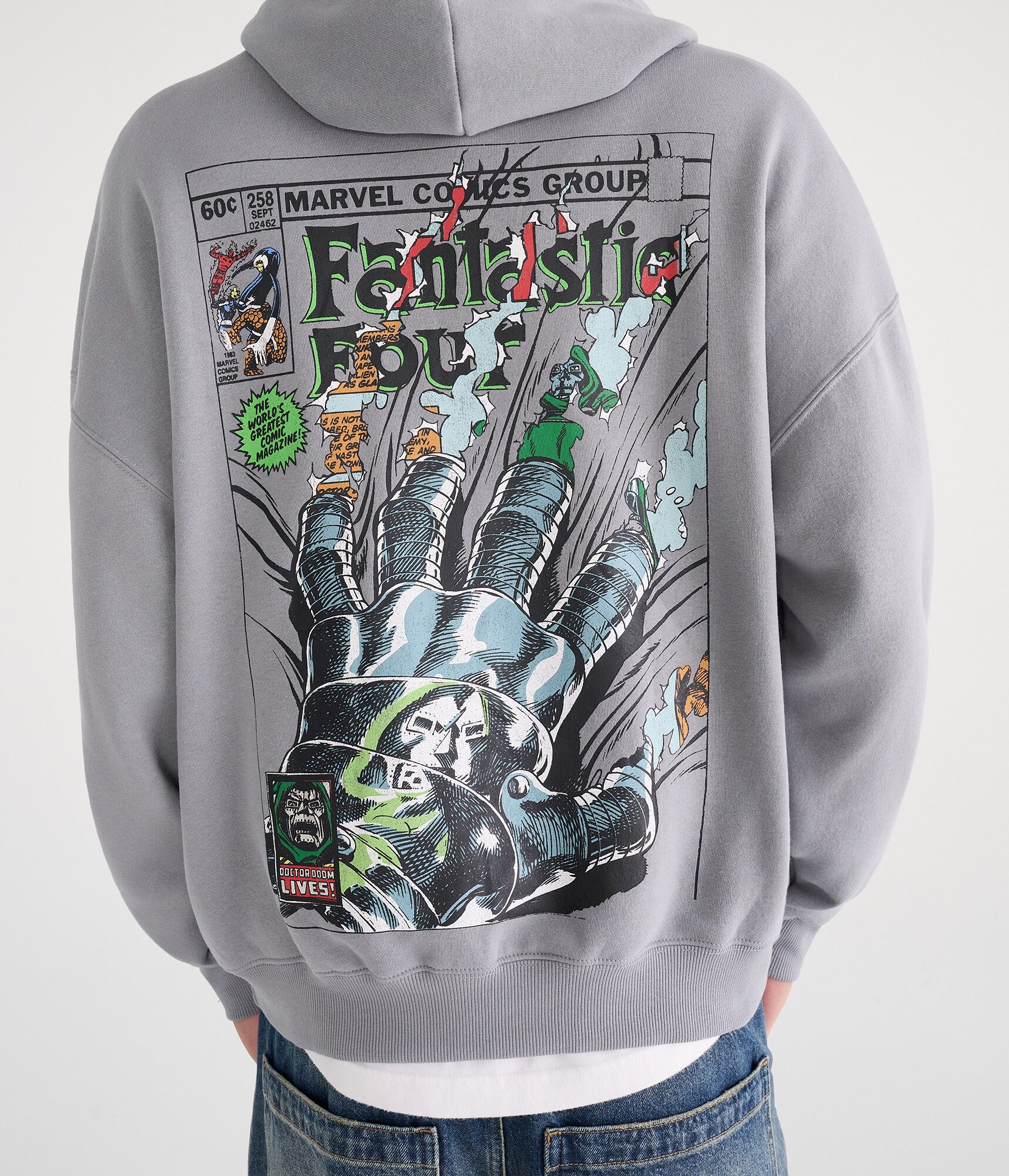 Fantastic Four Doctor Doom Lives Boxy Pullover Hoodie