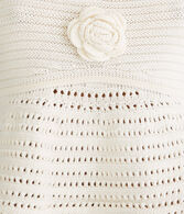Rosette Crocheted Peplum Tank
