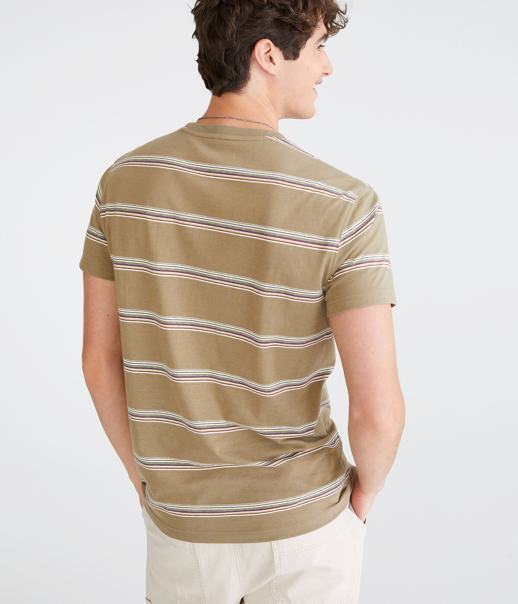 Aero Logo Horizon Stripe Graphic Tee
