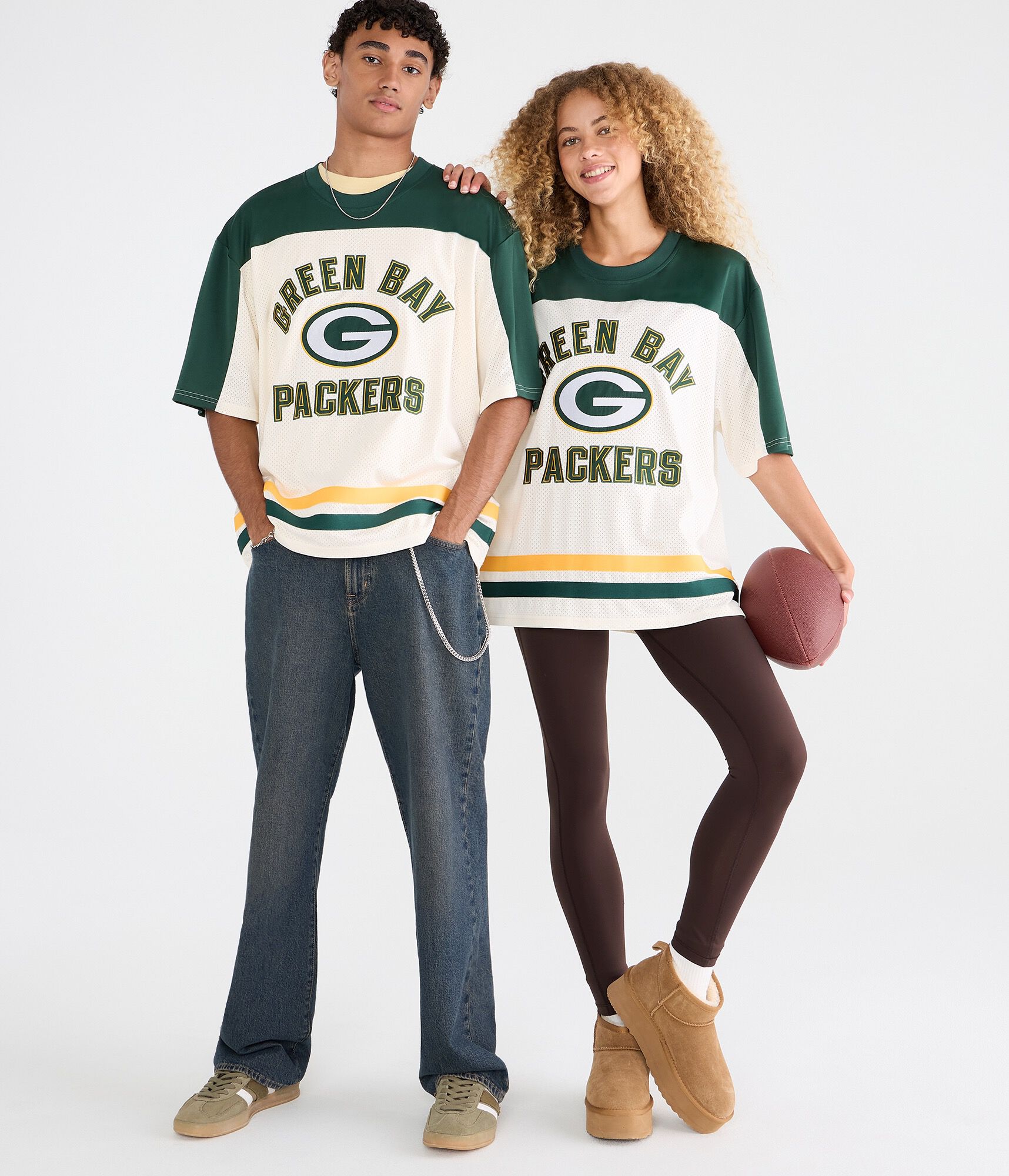Green Bay Packers Colorblock Mesh Top