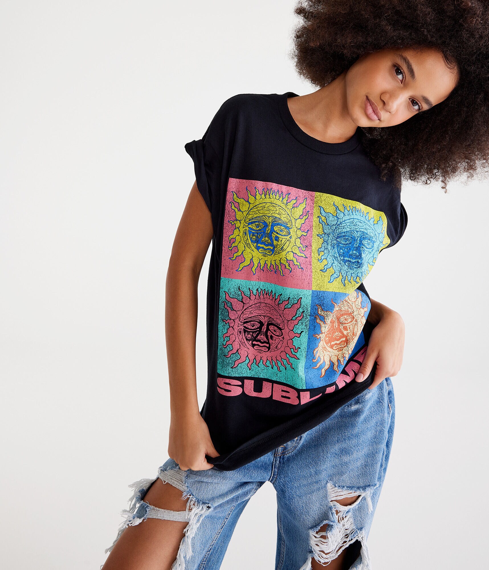 Sublime Sun Pop Art Boyfriend Graphic Tee