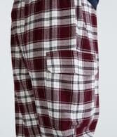Plaid Flannel Cargo Sleep Pants