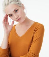Long Sleeve Seriously Soft Ribbed V-Neck Tee