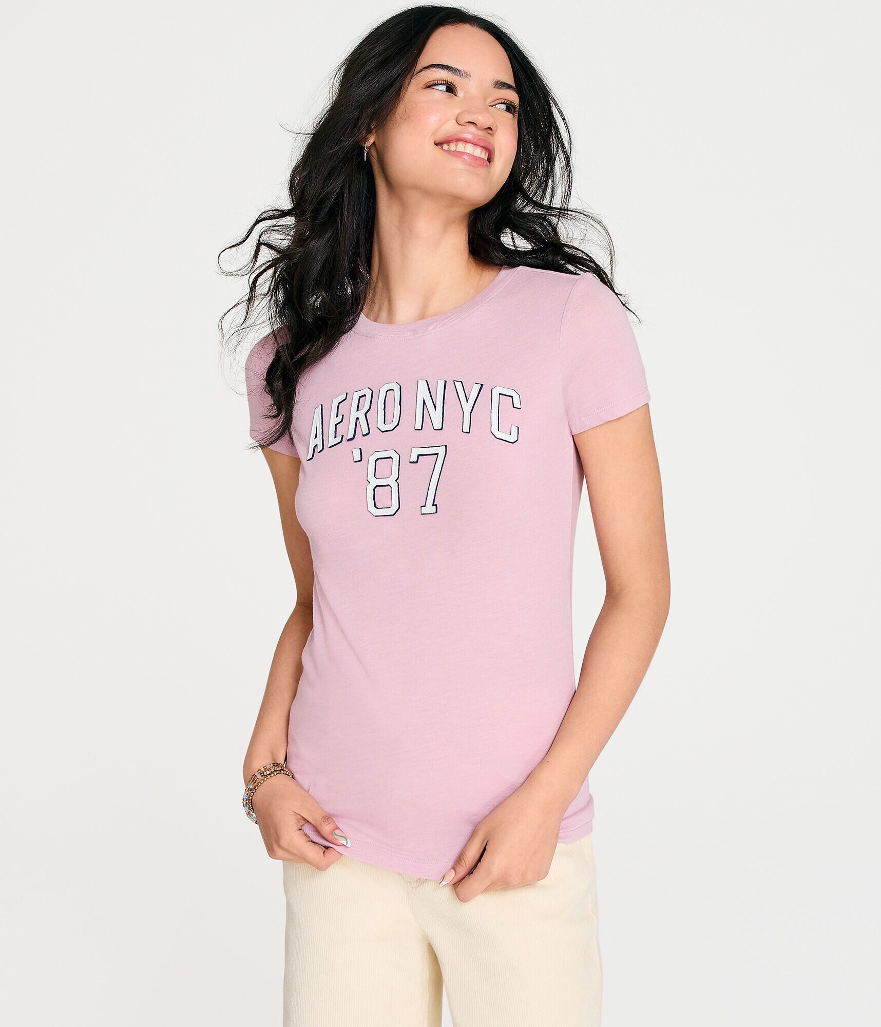 Aero NYC 87 Appliqu&eacute; Graphic Tee