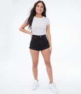 Real Denim High-Rise Mom Shorts