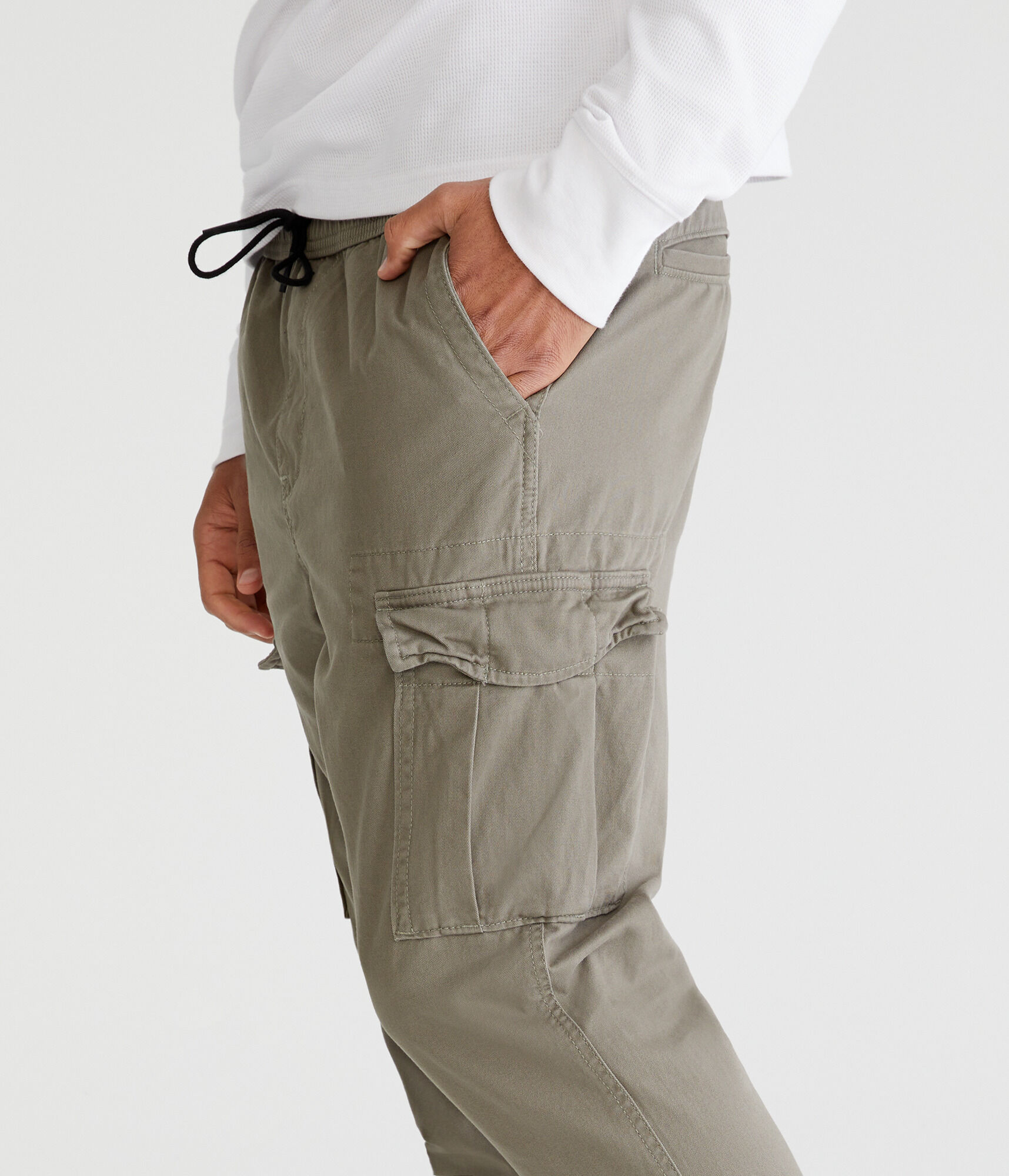 Twill Cargo Joggers