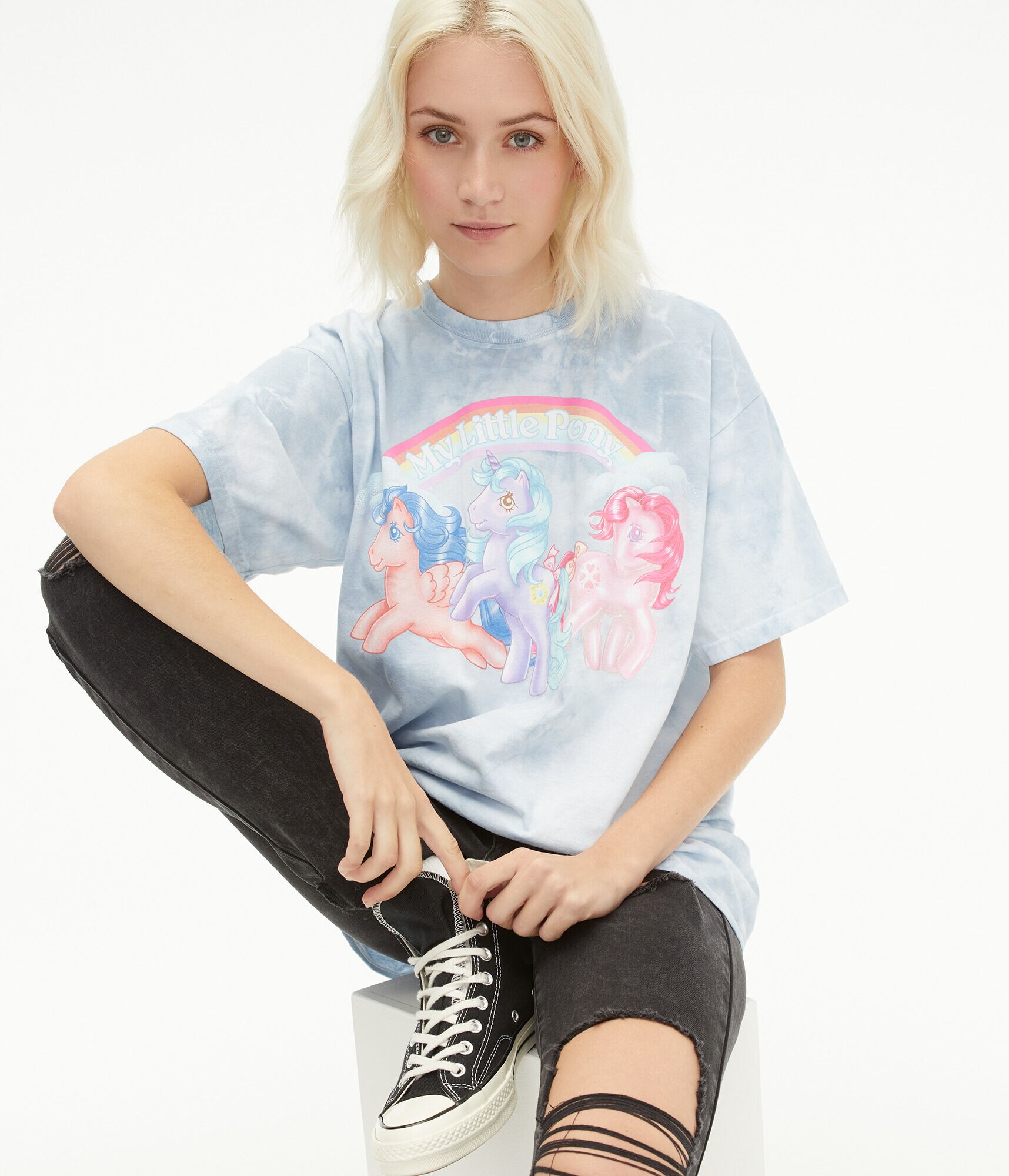 My Little Pony Tie-Dye Boyfriend Graphic Tee