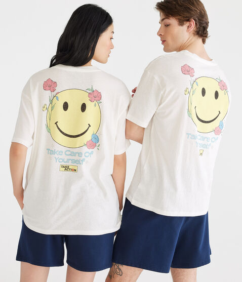 AERO | GLOBAL CITIZEN® Smiley Relaxed Graphic Tee AERO | GLOBAL CITIZEN® Smiley Relaxed Graphic Tee
