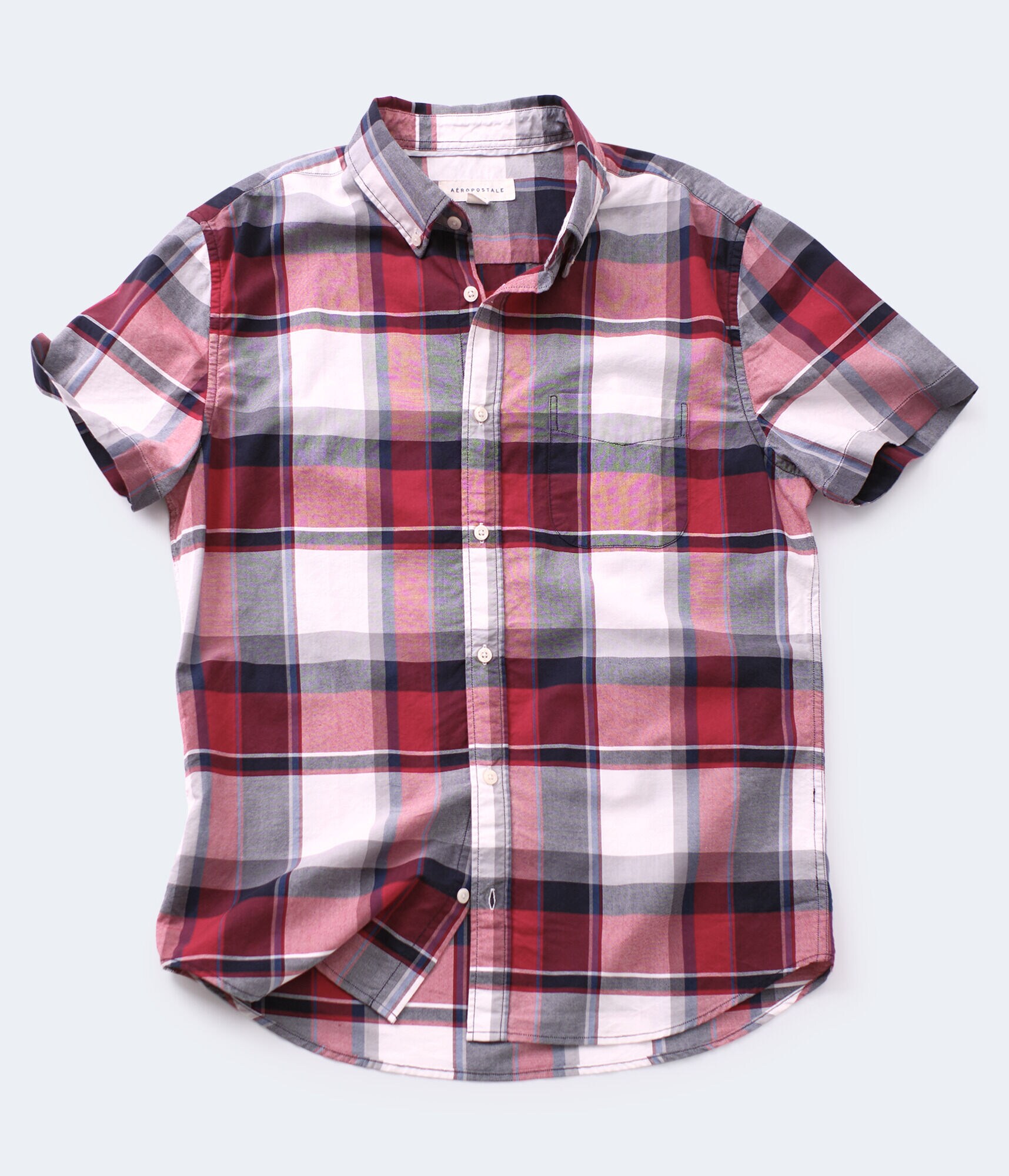 Americana Plaid Button-Down Shirt