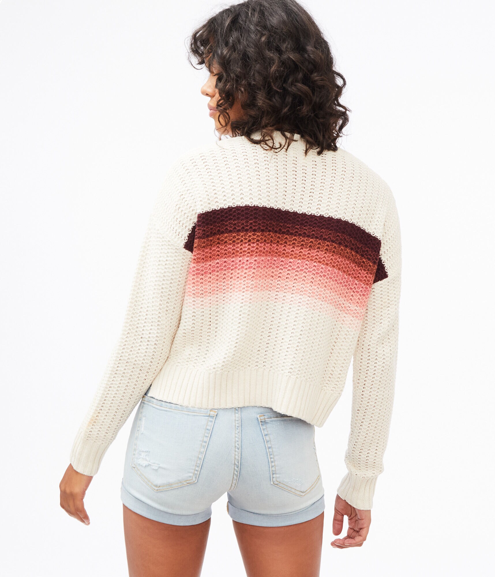 Striped Drop-Shoulder Sweater