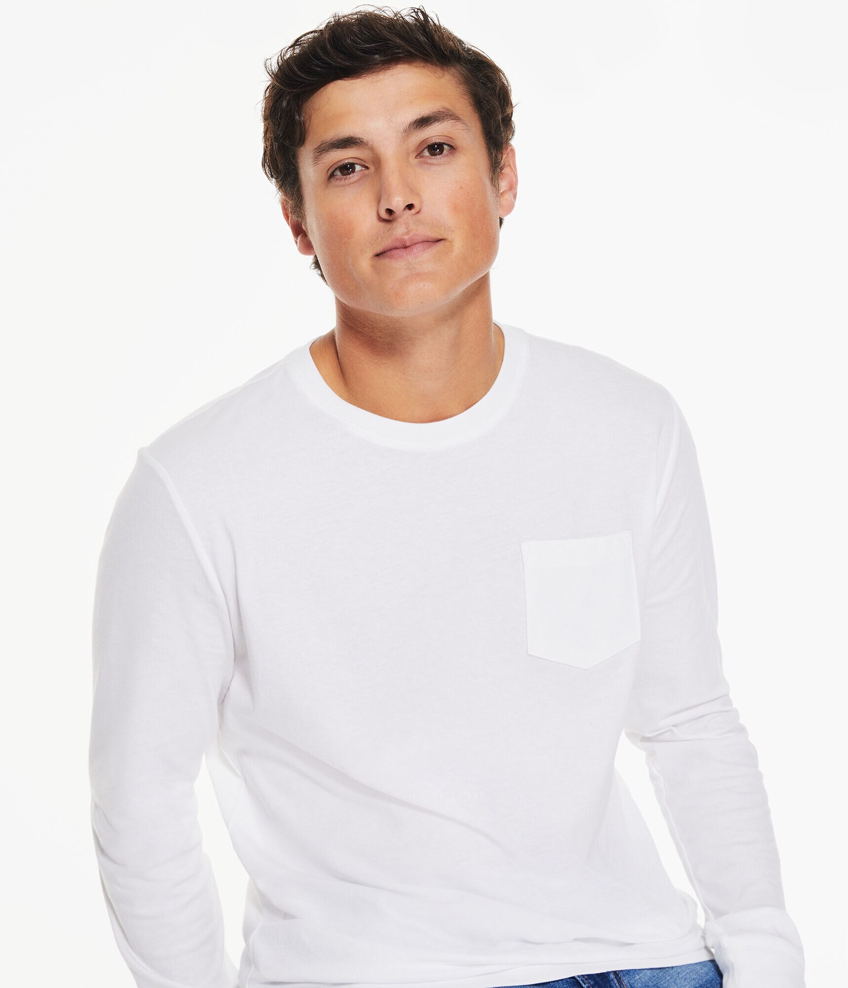 Long Sleeve Pocket Crew Tee 3-Pack