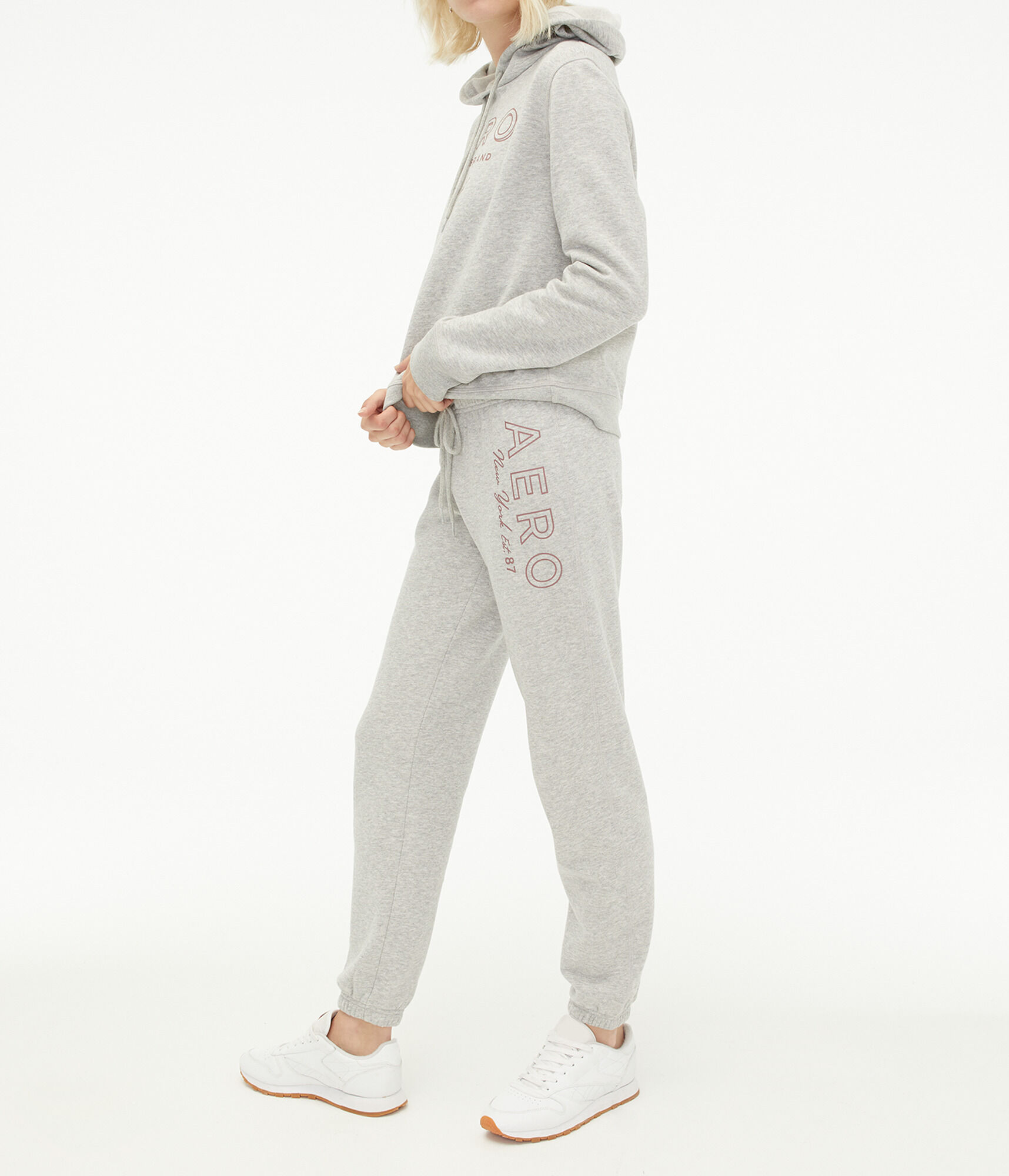 Aero New York Foil Cinched Sweatpants