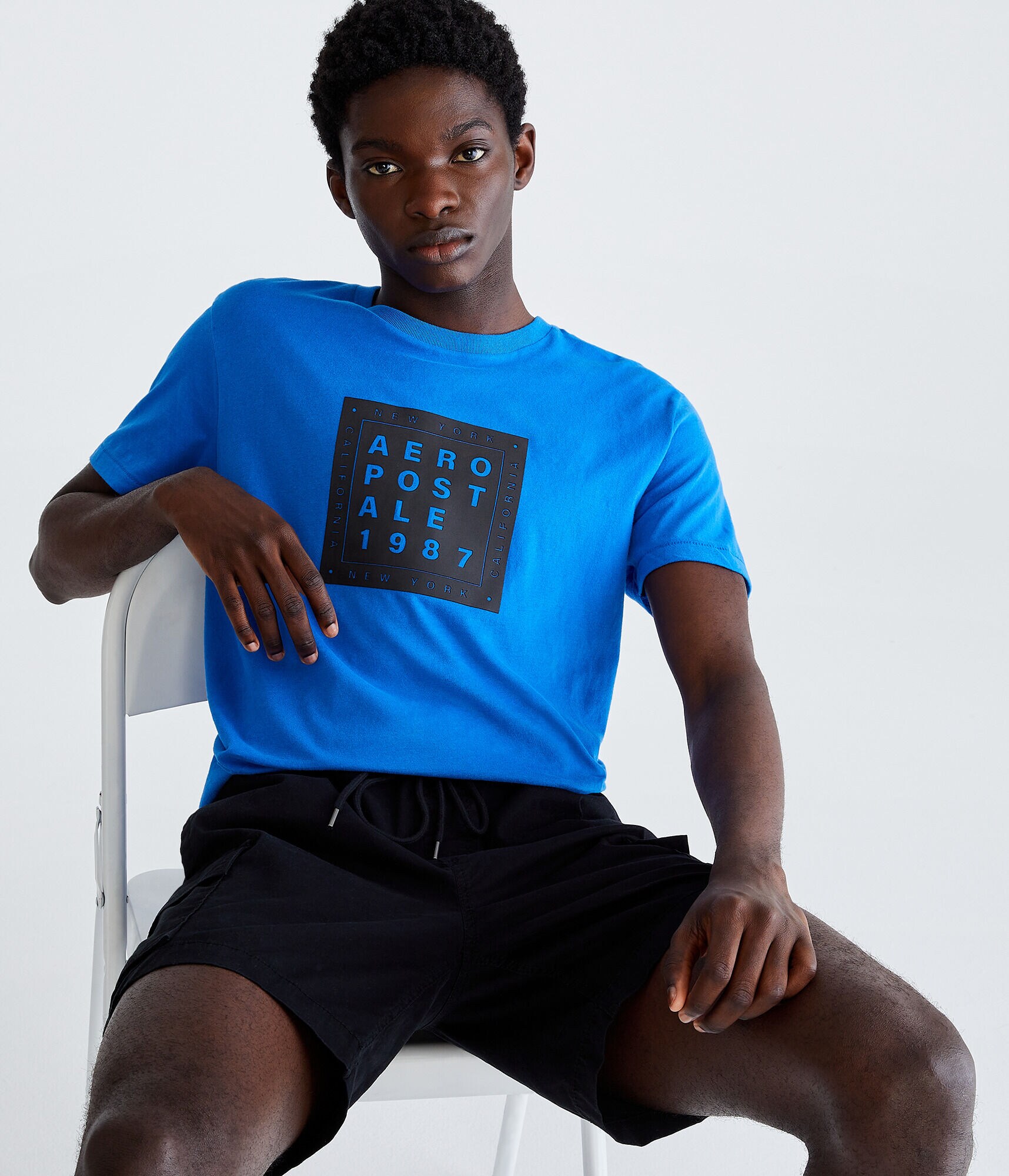 Aeropostale Big Box Logo Graphic Tee