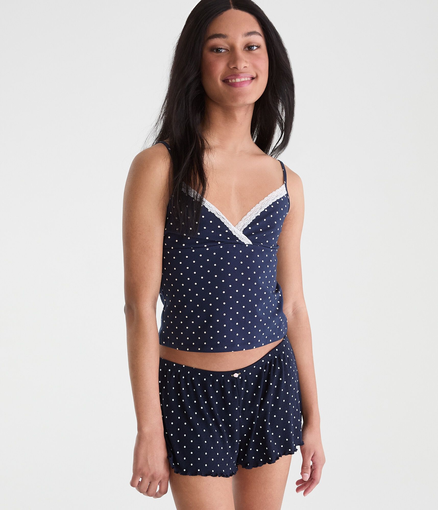 Polka Dot Crisscross Sleep Cami