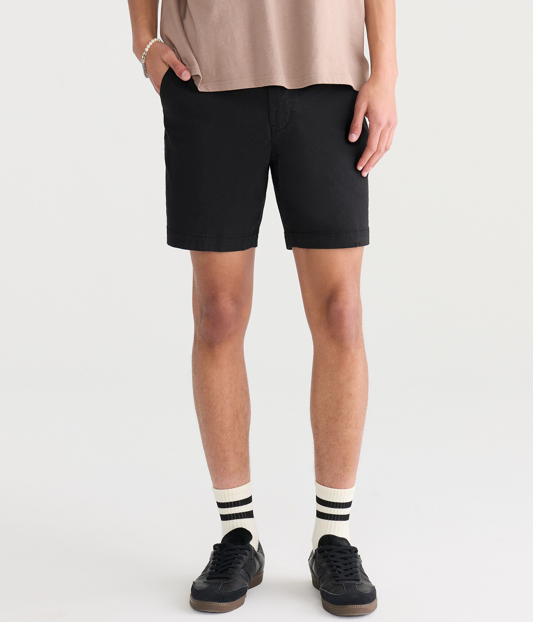 aéropostale Stretch Chino Shorts 7.5" deep navy