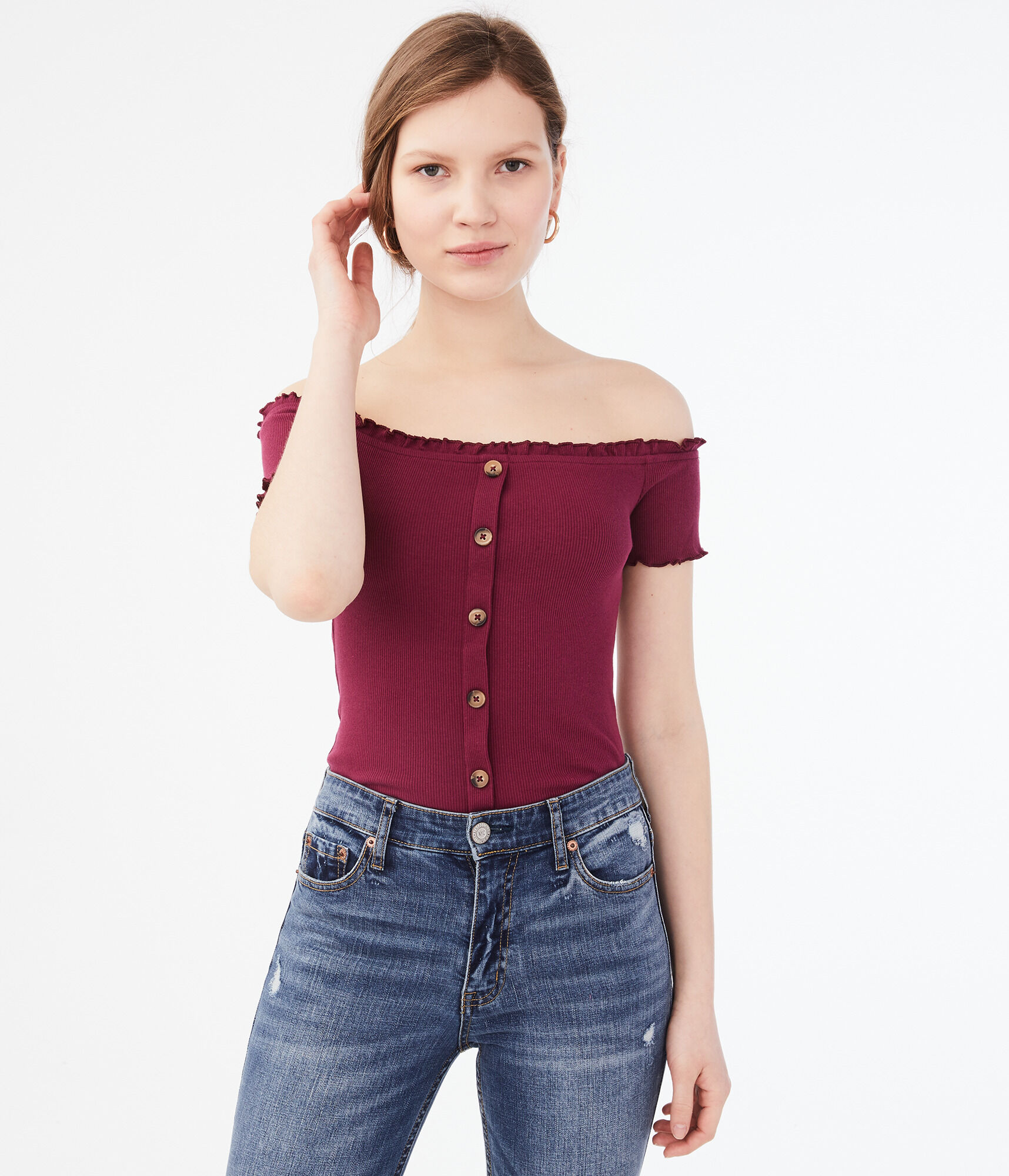 【Andequal】volume off shoulder blouse volume off shoulder blouse – andequal