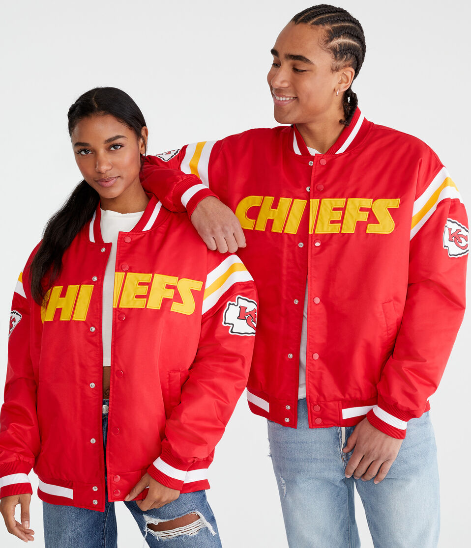 Kansas City Chiefs Striped Bomber Jacket