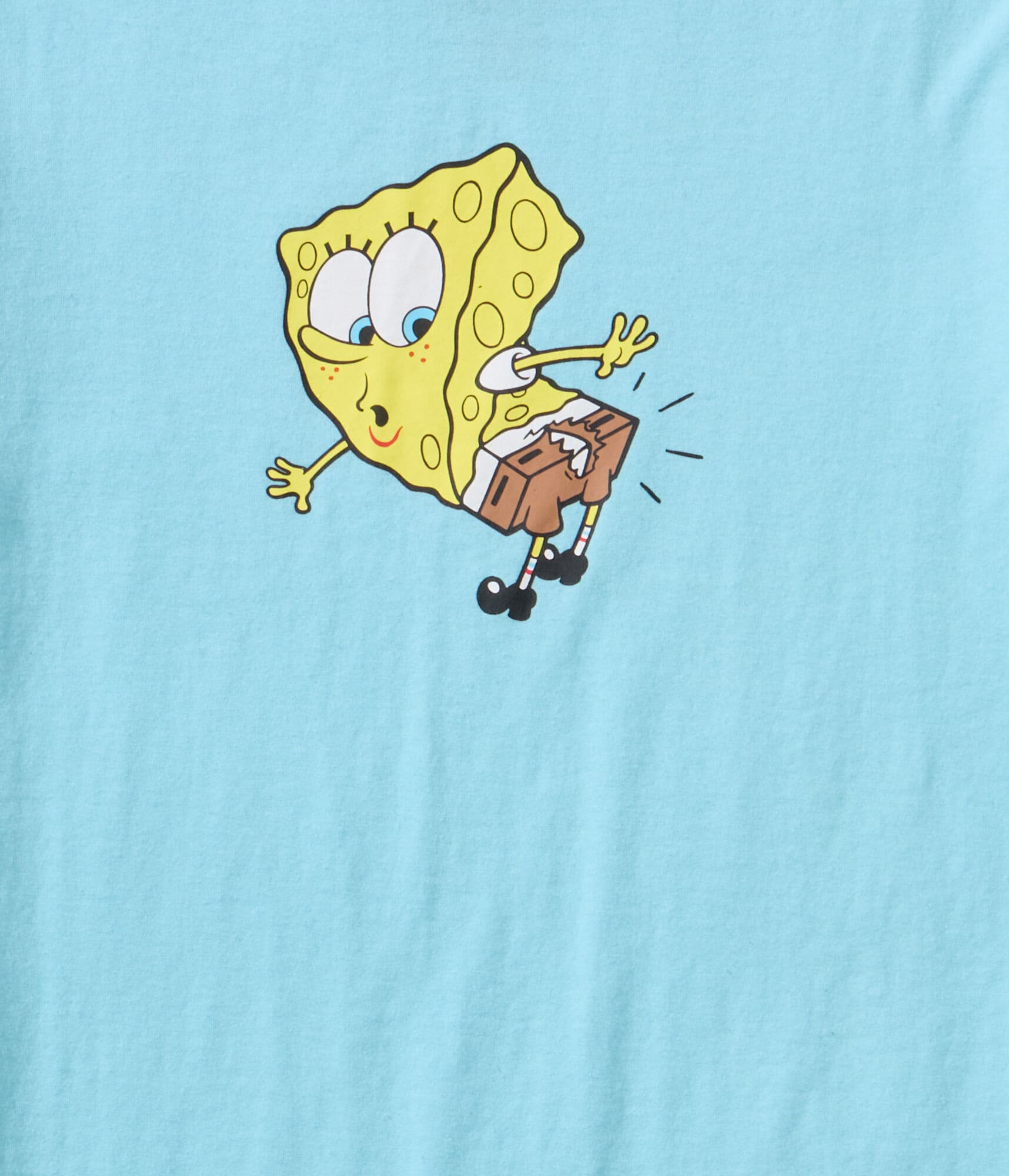 Spongebob Rip SpongeBob Ripped Pants Graphic Tee
