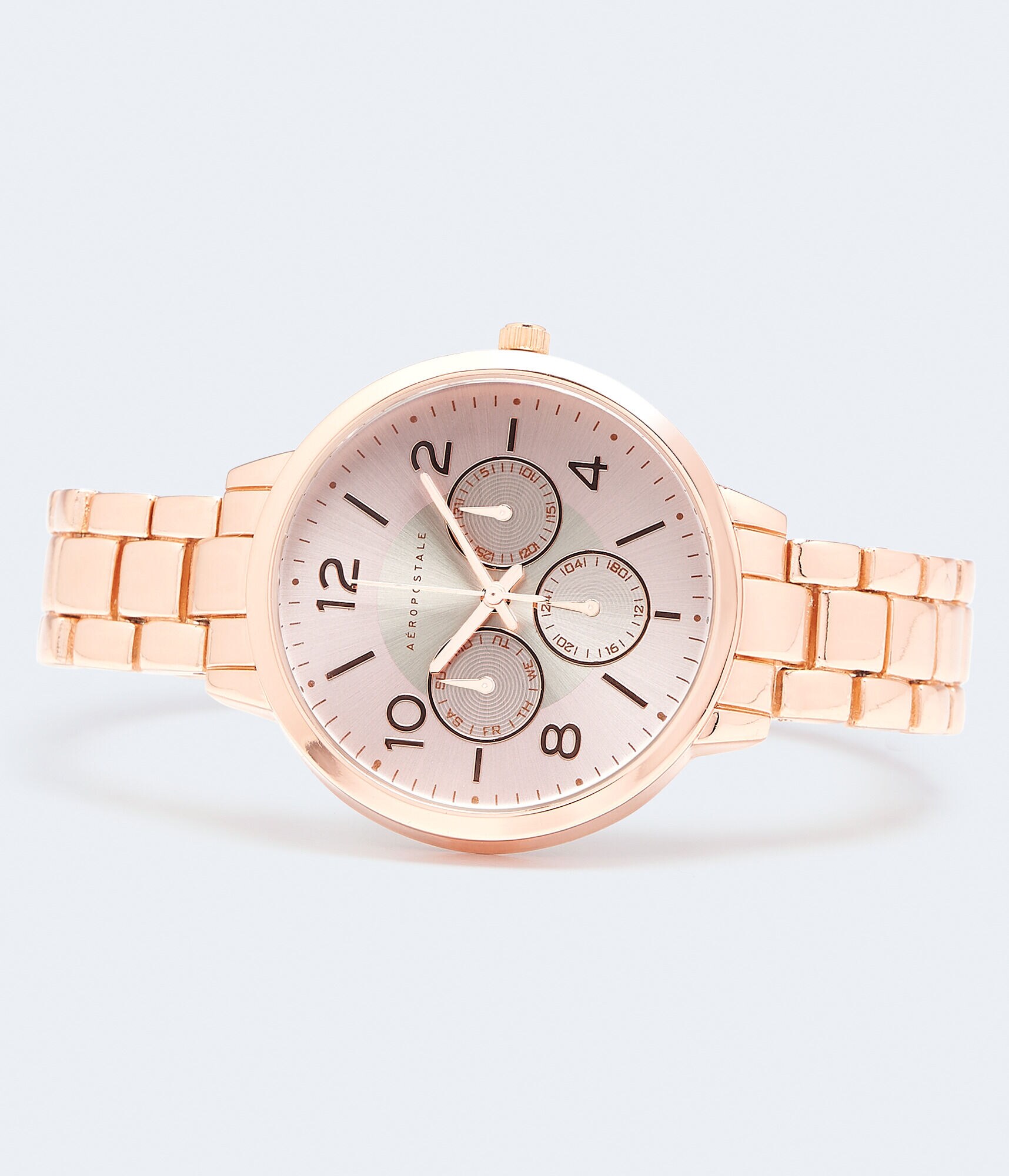 Chrono Round Metal Analog Watch