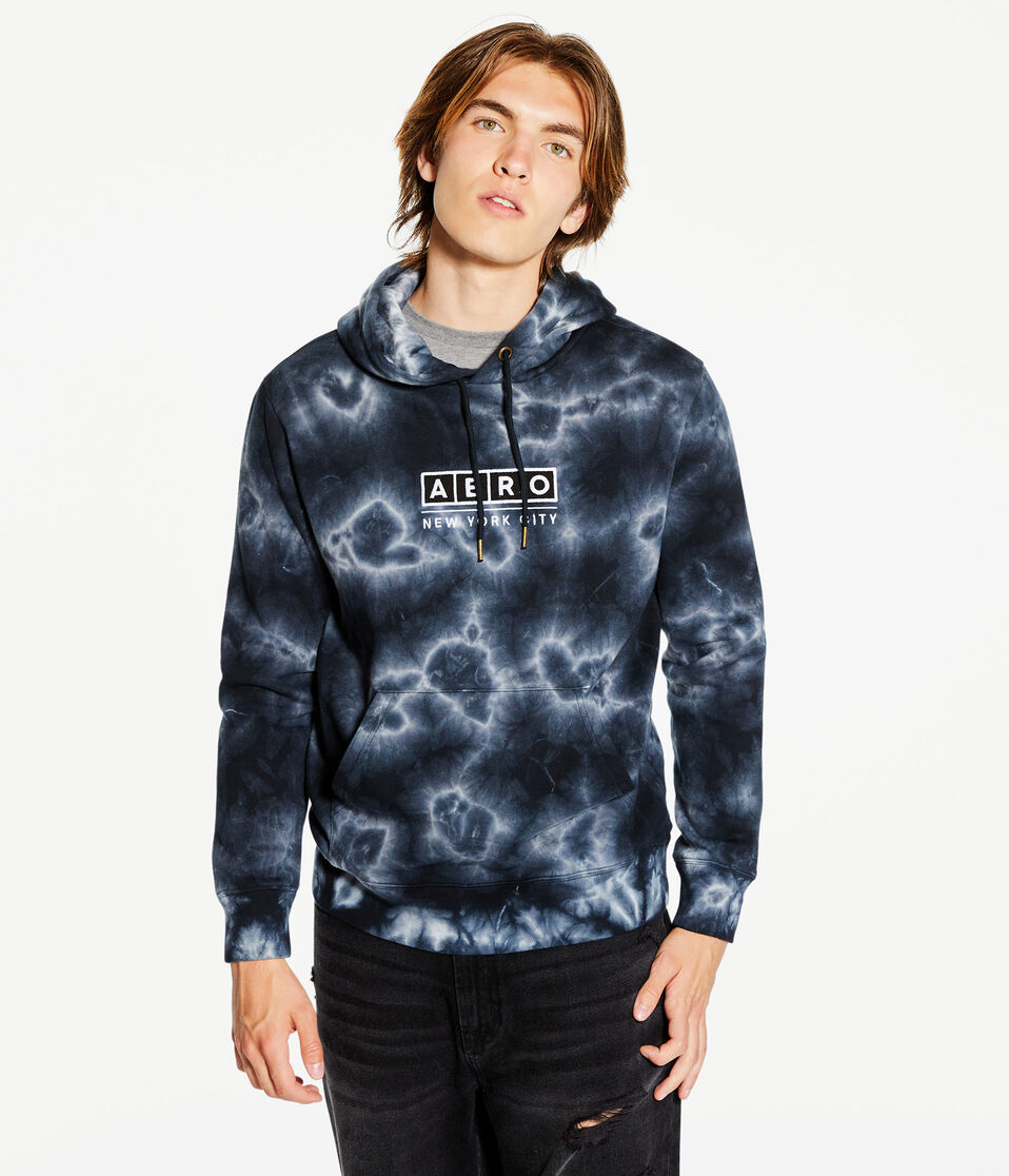 Aero Block Logo Tie-Dye Heritage Pullover Hoodie
