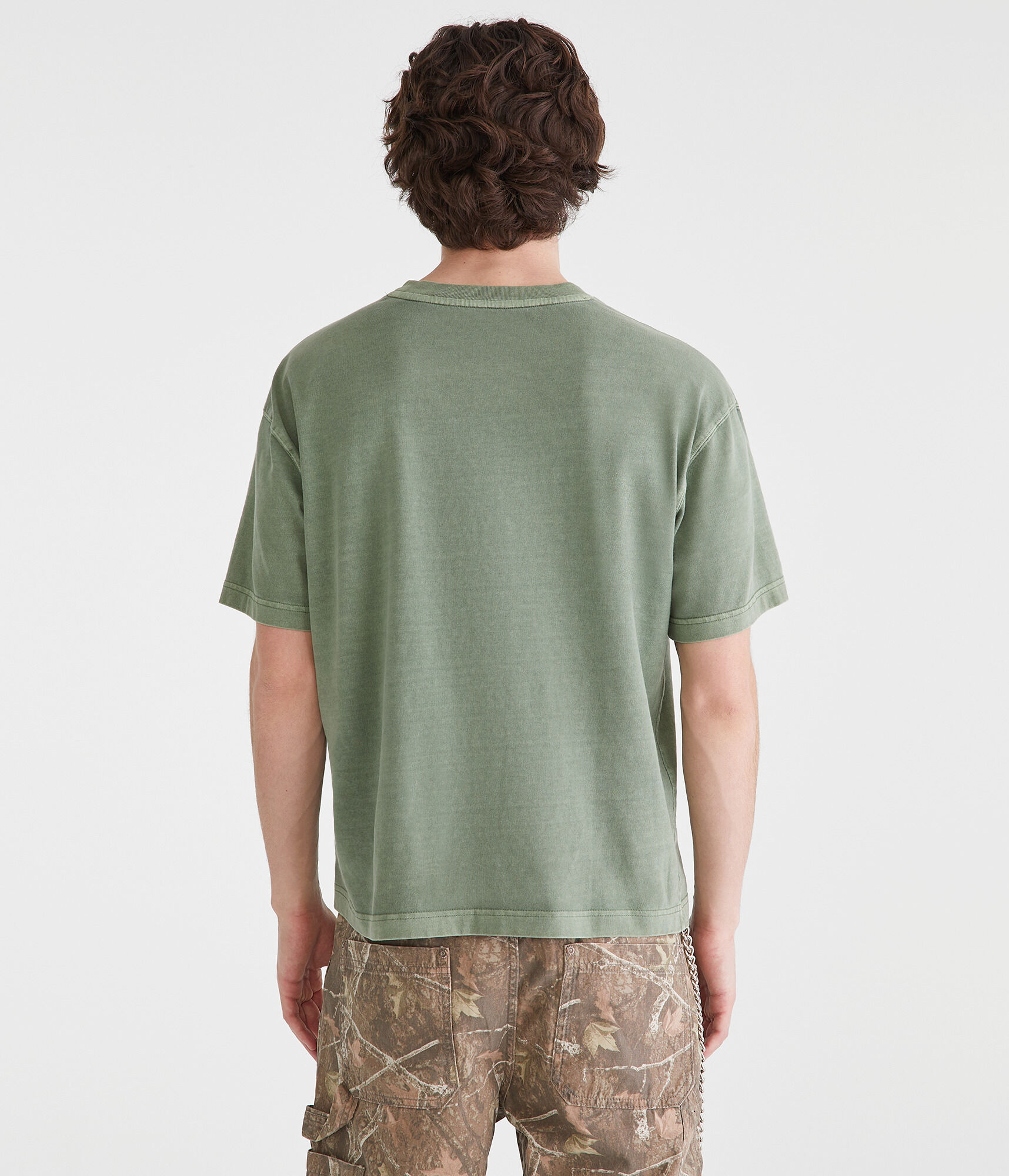 Washed Boxy Fit Crew Tee