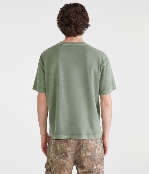 Washed Boxy Fit Crew Tee Washed Boxy Fit Crew Tee