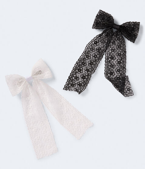 Floral Lace Bow Hair Clip 2-Pack Floral Lace Bow Hair Clip 2-Pack